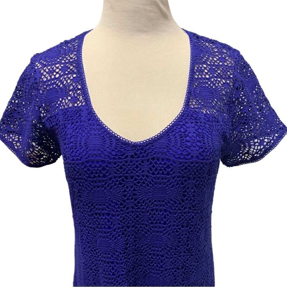 Tommy Bahama Danube Blue Maxi Dress/Beach Coverup Sz L - Picture 3 of 5